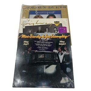 (3) Vintage Country 80s Records Hwy 101 Moe Bandy & Joe Stampley Frizzell & West